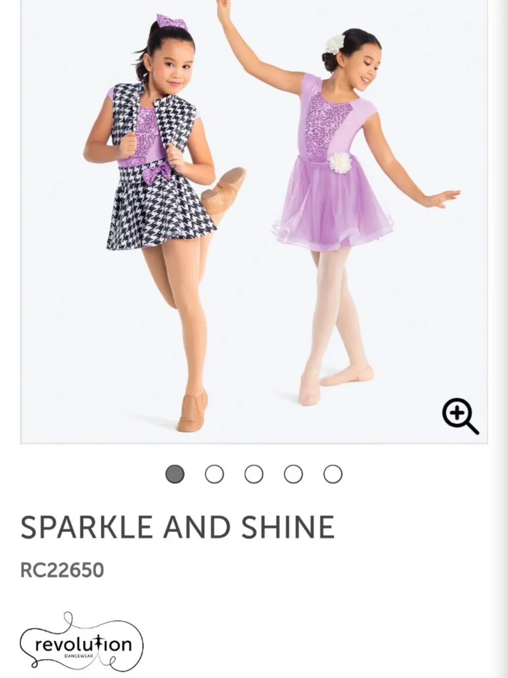 Revolution Dancewear sparkle and shine multi-costum small child